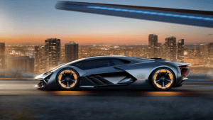 lamborghini on the road