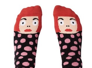 MoMa's socks like a cover for Art Blog
